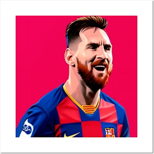 Messi football Posters and Art